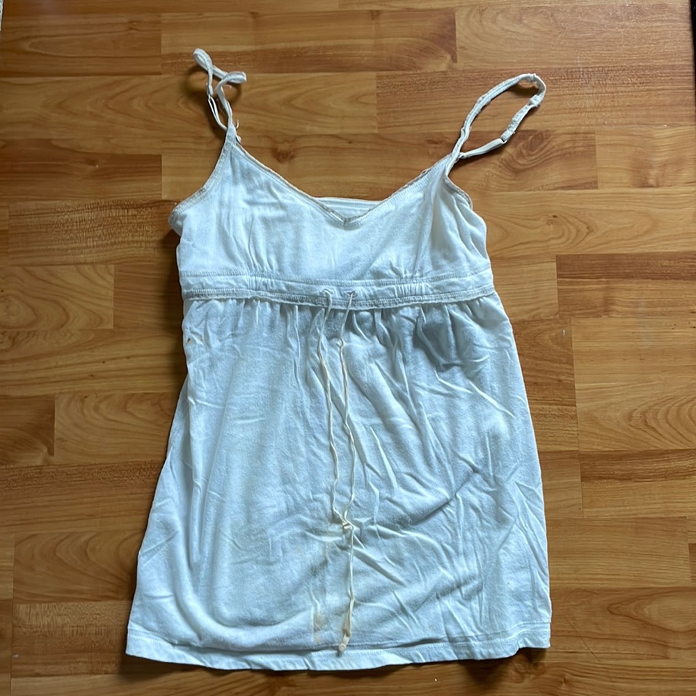 American Eagle White Camisole/Tank Top
